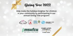 Participate in our annual Giving Tree program
