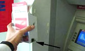 ATM hidden camera photo